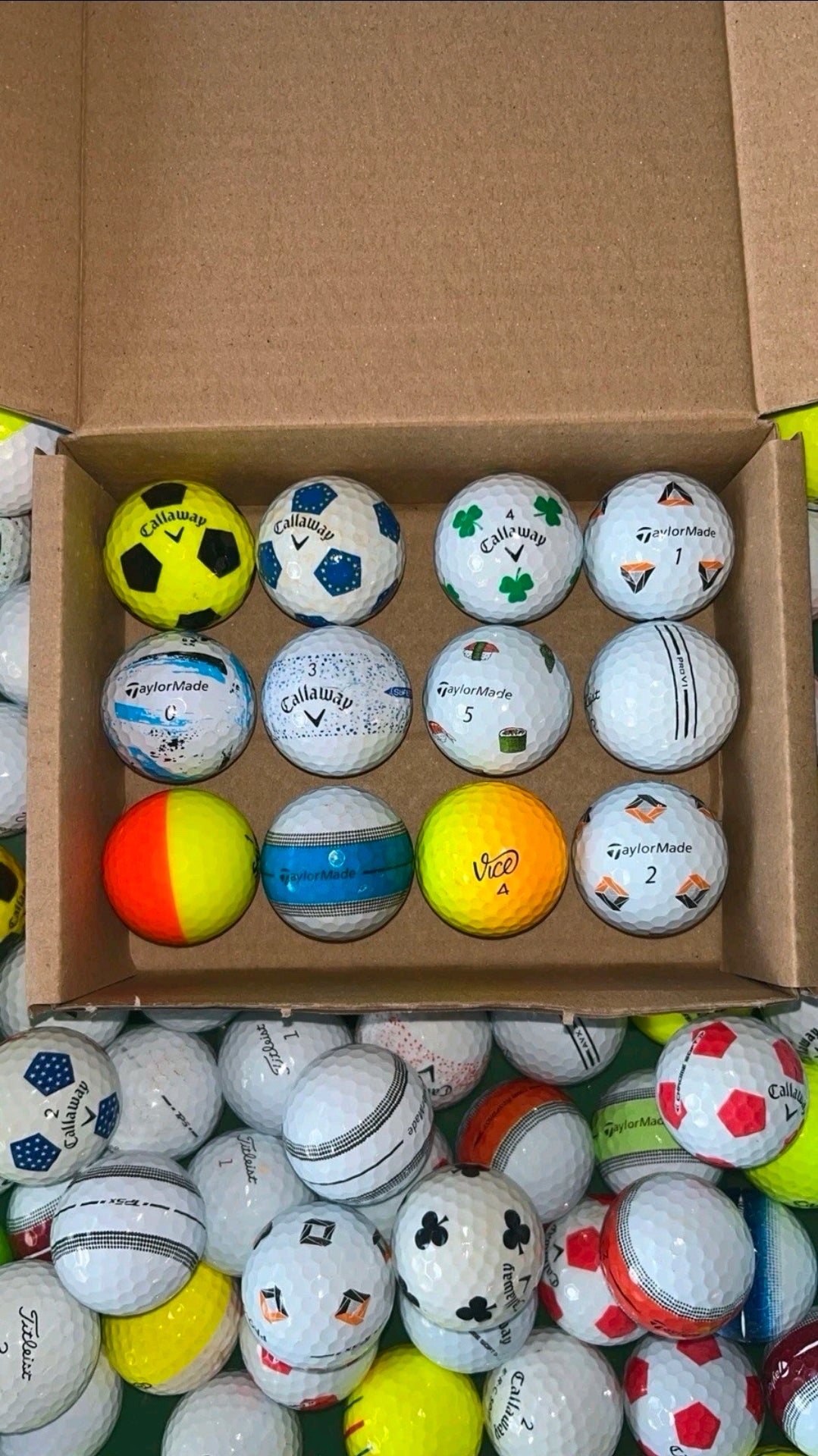 Premium Top Brand Golf Balls | Grade A/B Mix